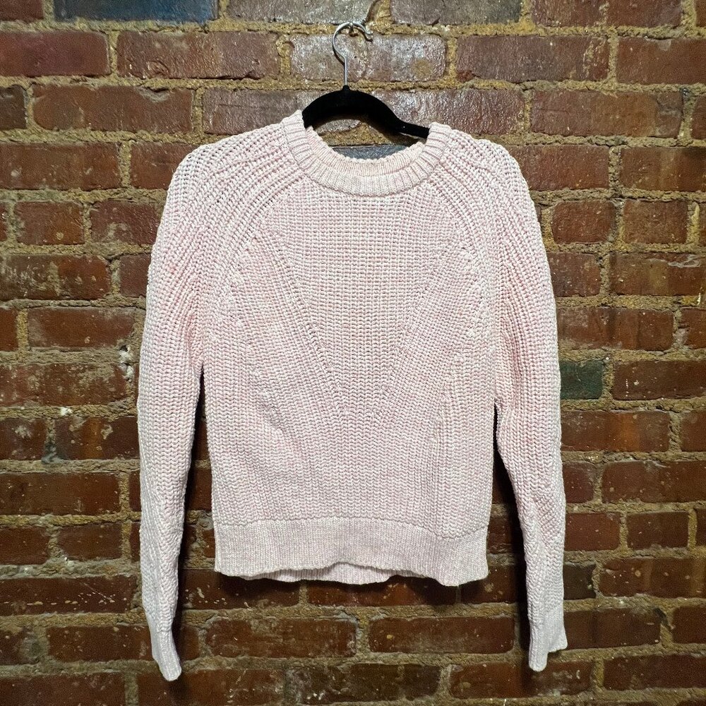 Banana Republic light pink knit sweater 100% cotton - size M